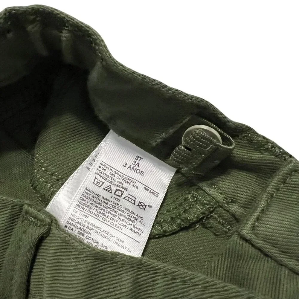 Old Navy 3T Olive Green Ballerina Jeans
